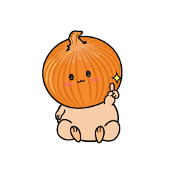 指差しする小ちゃなタマネギ