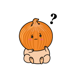 考える小ちゃなタマネギ