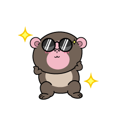 かっこいい小ちゃなニホンザル