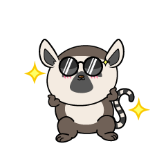 かっこいい小ちゃなワオキツネザル