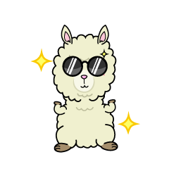 かっこいい小ちゃなアルパカ