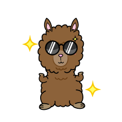 かっこいい小ちゃなリャマ