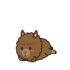 じっと見る小ちゃなリャマ