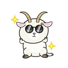 かっこいい小ちゃなヤギ