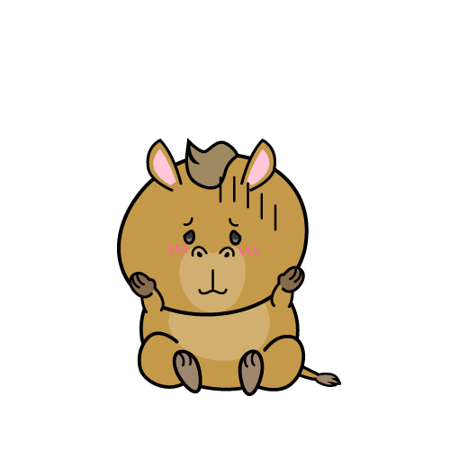 絶望する小ちゃなラクダ