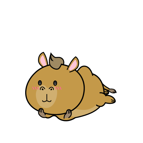 じっと見る小ちゃなラクダ