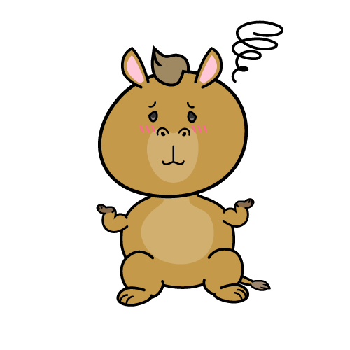 困る小ちゃなラクダ