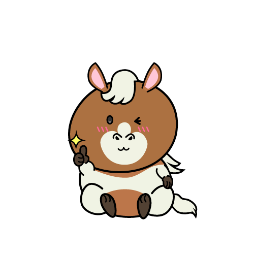 いいねする小ちゃなポニー