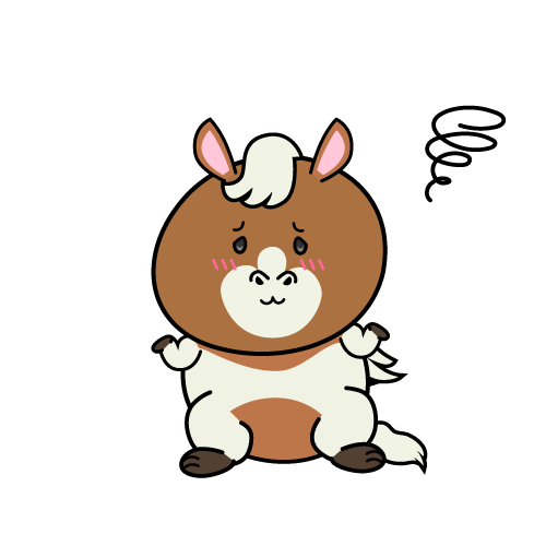 困る小ちゃなポニー