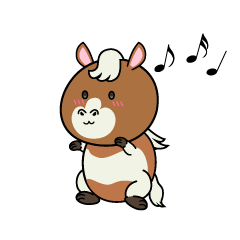 踊る小ちゃなポニー