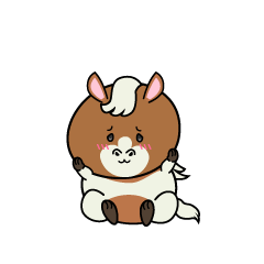 絶望する小ちゃなポニー