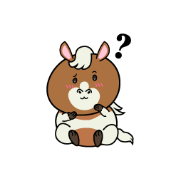 考える小ちゃなポニー
