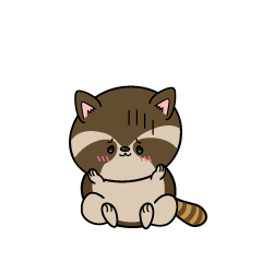 絶望する小ちゃなアライグマ