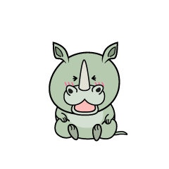 笑う小ちゃなサイ