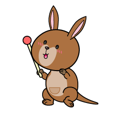 説明する小ちゃなカンガルー