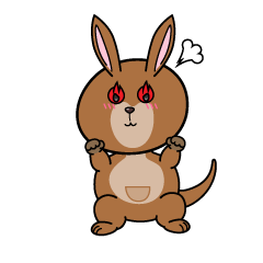 熱意のある小ちゃなカンガルー