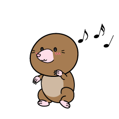 踊る小ちゃなモグラ