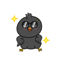 かっこいい小ちゃなカラス