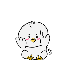 絶望する小ちゃな白いハト