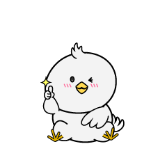 いいねする小ちゃな白いハト