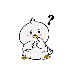 考える小ちゃな白いハト