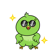 かっこいい小ちゃな緑の鳥