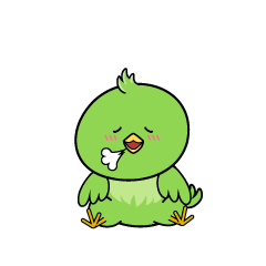 リラックスする小ちゃな緑の鳥