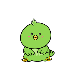 小ちゃな緑の鳥
