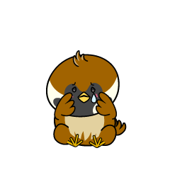 悲しい小ちゃなスズメ