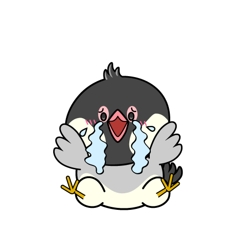 大泣きする小ちゃな文鳥