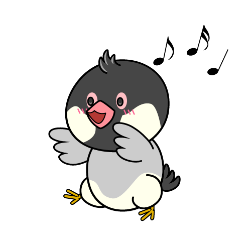 踊る小ちゃな文鳥