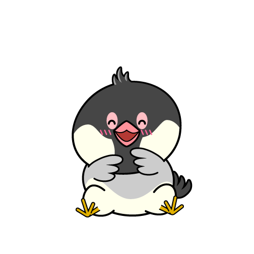 笑顔の小ちゃな文鳥