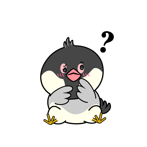 考える小ちゃな文鳥
