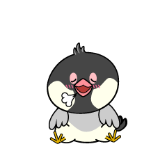 リラックスする小ちゃな文鳥