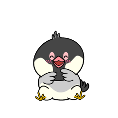 笑顔の小ちゃな文鳥