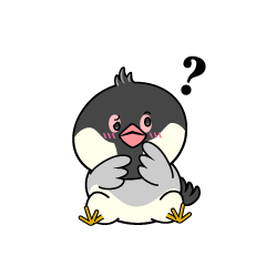 考える小ちゃな文鳥