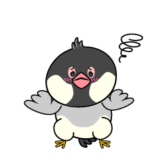 困る小ちゃな文鳥