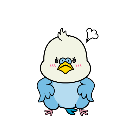 怒る小ちゃなインコ