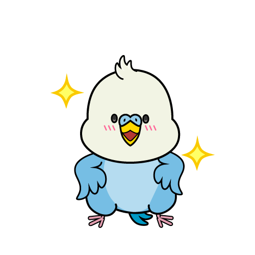 自信満々な小ちゃなインコ