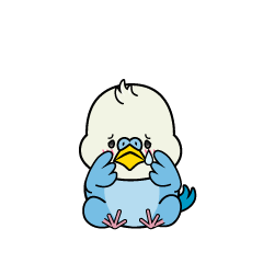 悲しい小ちゃなインコ