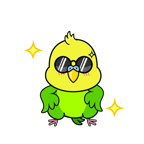 かっこいい小ちゃなセキセイインコ