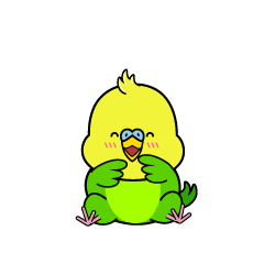 笑顔の小ちゃなセキセイインコ