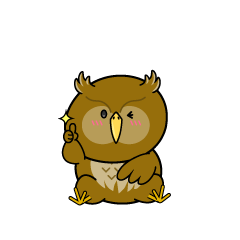 いいねする小ちゃなフクロウ