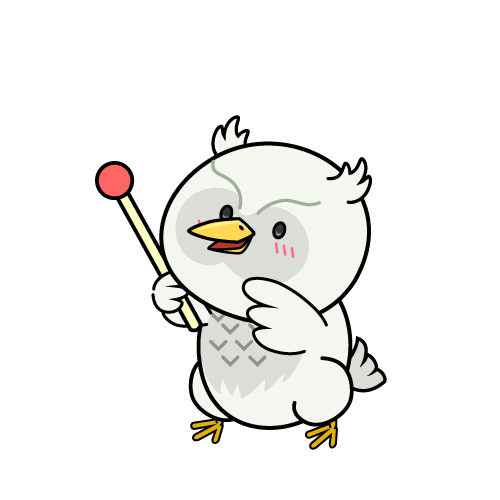 説明する小ちゃな白いフクロウ