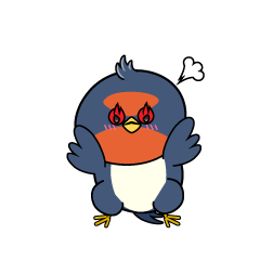 熱意のある小ちゃなツバメ