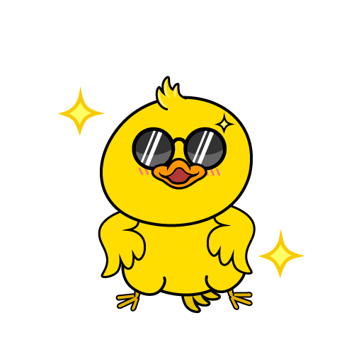 かっこいい小ちゃなアヒル