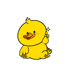 指差しする小ちゃなアヒル