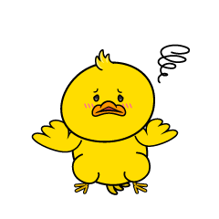 困る小ちゃなアヒル