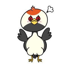 熱意のある小ちゃな鶴