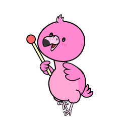 説明する小ちゃなフラミンゴ